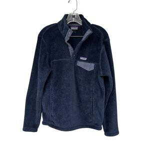 Patagonia Women's Re-Tool Snap-T Pullover Sweater - Size Small - Navy Blue